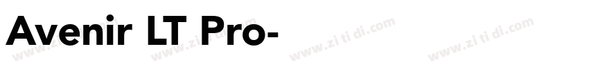 Avenir LT Pro字体转换